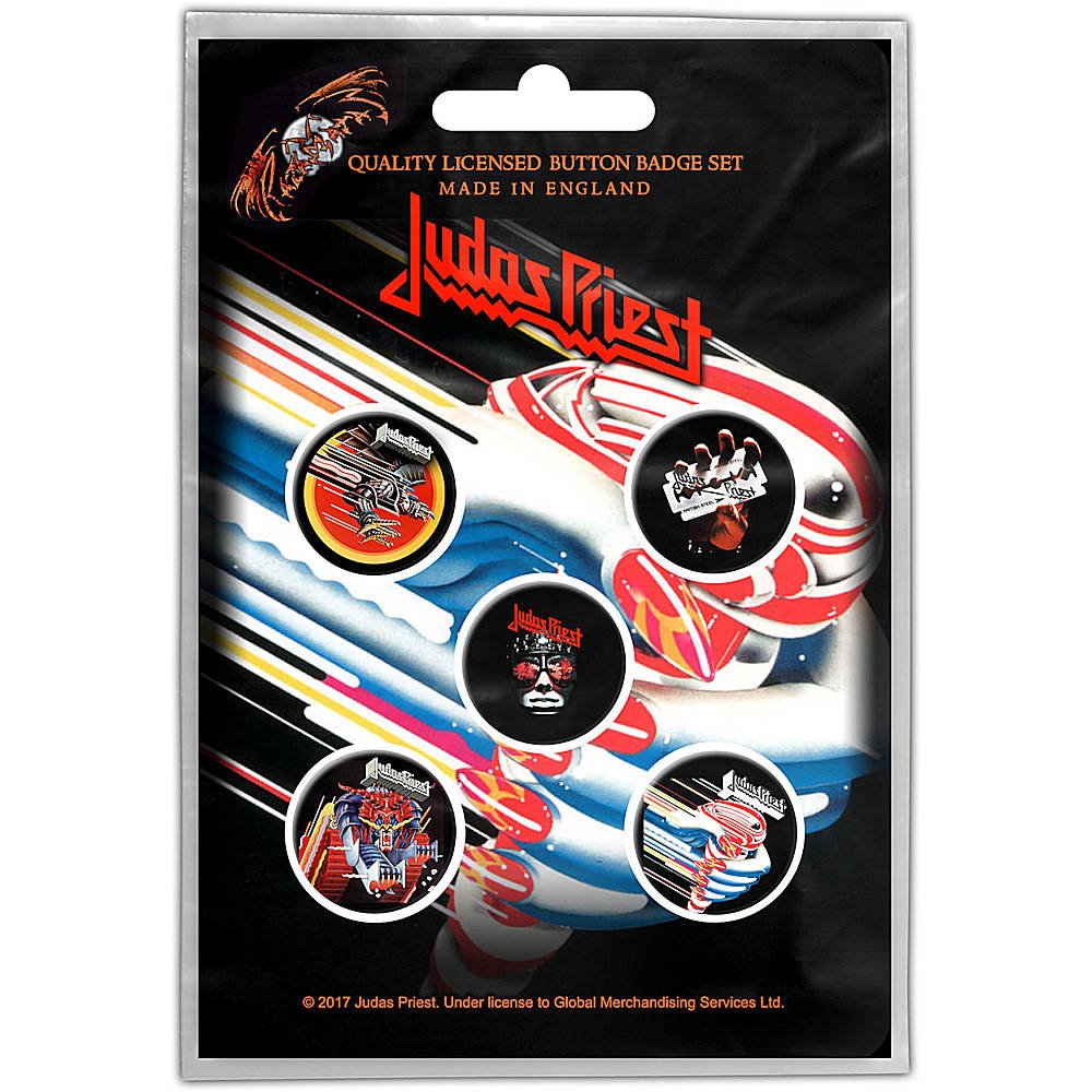 JUDAS PRIEST ジューダスプリースト - Turboバッジ5個セット / バッジ - PGS